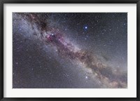 Framed Summer Triangle stars in the Milky Way through Cygnus, Lyra and Aquila