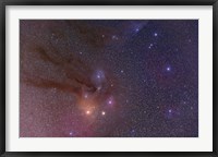 Framed Antares and Scorpius Head area with Rho Ophiuchi nebulosity