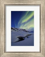 Framed Aurora Over Skittendalstinden in Troms County, Norway