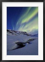 Framed Aurora Over Skittendalstinden in Troms County, Norway