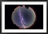 Framed Fish-eye lens view of the summer Milky Way