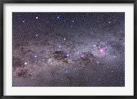 Framed Southern Milky Way with Eta Carinae, Crux and Alpha & Beta Centauri