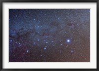 Framed constellation of Canis Major with nearby deep sky objects