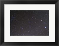 Framed constellation of Leo and the Coma Star Cluster in Coma Berenices