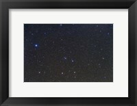 Framed constellations of Corvus and Crater with nearby deep sky objects