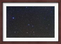 Framed constellations of Corvus and Crater with nearby deep sky objects