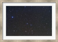 Framed constellations of Corvus and Crater with nearby deep sky objects