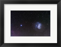 Framed Large Magellanic Cloud and bright star Canopus