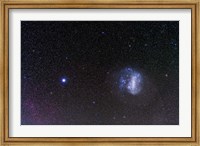 Framed Large Magellanic Cloud and bright star Canopus