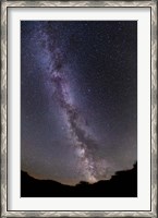 Framed summer Milky Way in southern Alberta, Canada