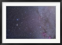 Framed Widefield view of the Gemini constellation with nearby deep sky objects