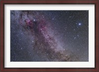 Framed Constellations Cygnus and Lyra with nearby deep sky objects