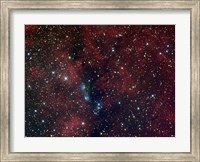 Framed NGC 6914, reflection nebula in Cygnus