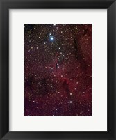 Framed Elephant's trunk nebula inside IC 1396