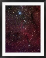 Framed Elephant's trunk nebula inside IC 1396