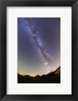Framed Northern summer/autumn Milky Way from horizon to past the zenith, Alberta, Canada