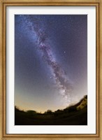 Framed Northern summer/autumn Milky Way from horizon to past the zenith, Alberta, Canada