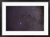 Framed Widefield view of dark nebulae in the Aquila constellation