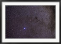 Framed Widefield view of dark nebulae in the Aquila constellation