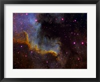Framed Close-up view of North America nebula