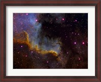 Framed Close-up view of North America nebula