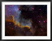 Framed Close-up view of North America nebula