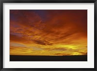 Framed Colorful clouds at sunset in Alberta, Canada