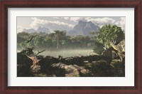Framed Late Jurassic East Africa with a host of different animals and plants
