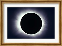 Framed Total solar eclipse taken near Carberry, Manitoba, Canada