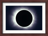 Framed Total solar eclipse taken near Carberry, Manitoba, Canada