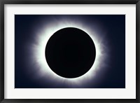 Framed Total solar eclipse taken near Carberry, Manitoba, Canada