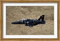 Framed Hawk T2 jet trainer aircraft of the Royal Air Force