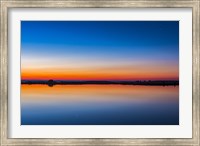 Framed circumpolar star Capella Crawling Lake reservoir, Alberta, Canada