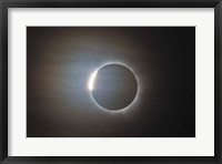 Framed second diamond ring during the total eclipse of the Sun