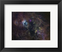 Framed Widefield image of narrowband emission in Cygnus