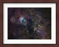 Framed Widefield image of narrowband emission in Cygnus