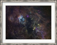 Framed Widefield image of narrowband emission in Cygnus