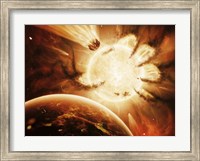 Framed Hand of Destiny Nebula is devouring the star Abigor