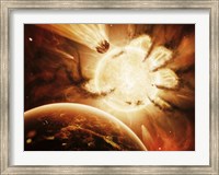 Framed Hand of Destiny Nebula is devouring the star Abigor
