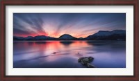 Framed Sunset over Tjeldsundet, Troms County, Norway