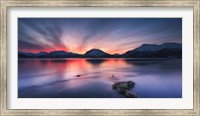 Framed Sunset over Tjeldsundet, Troms County, Norway