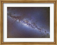 Framed Full frame view of the Milky Way from horizon to horizon