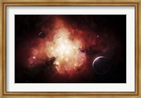 Framed birth of numerous stars exposing their light to the universe