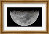 Framed feature known as Lunar-X visible on the moon's surface