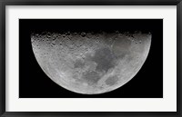Framed feature known as Lunar-X visible on the moon's surface