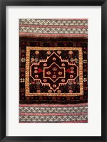 Framed Africa, Tanzania, Zanzibar, Stone Town. Close-up of hand-made carpet.