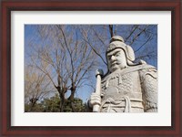 Framed Carved warrior statues, Changling Sacred Was, Beijing, China