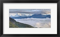 Framed Asia, Bhutan, Mt Jumolhari, Chelela Pass