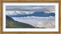 Framed Asia, Bhutan, Mt Jumolhari, Chelela Pass