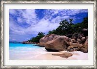 Framed Beach, La Digue in the Seychelle Islands